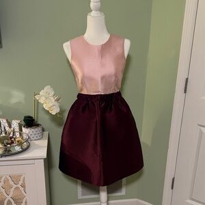 Kate Spade Pink and Burgundy Fit and Flare